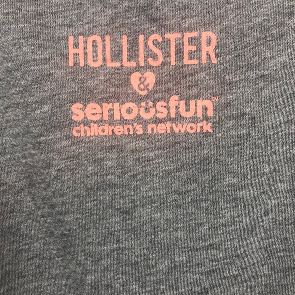Hollister Tank Top Medium Gray Peach S’more Camp - Picture 3 of 5